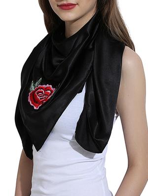 black satin scarf - 14432711 - Standard Image - 2