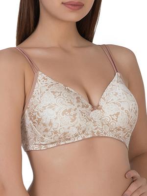 brown polyamide tshirt bra - 14432798 - Standard Image - 2