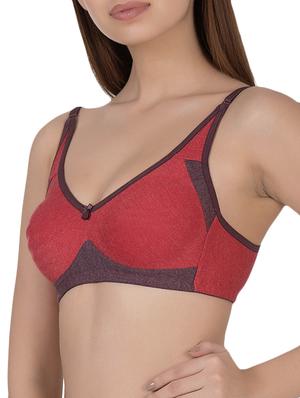 red cotton tshirt bra - 14432805 - Standard Image - 2