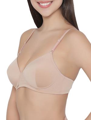 beige polyamide bra - 14432820 - Standard Image - 2