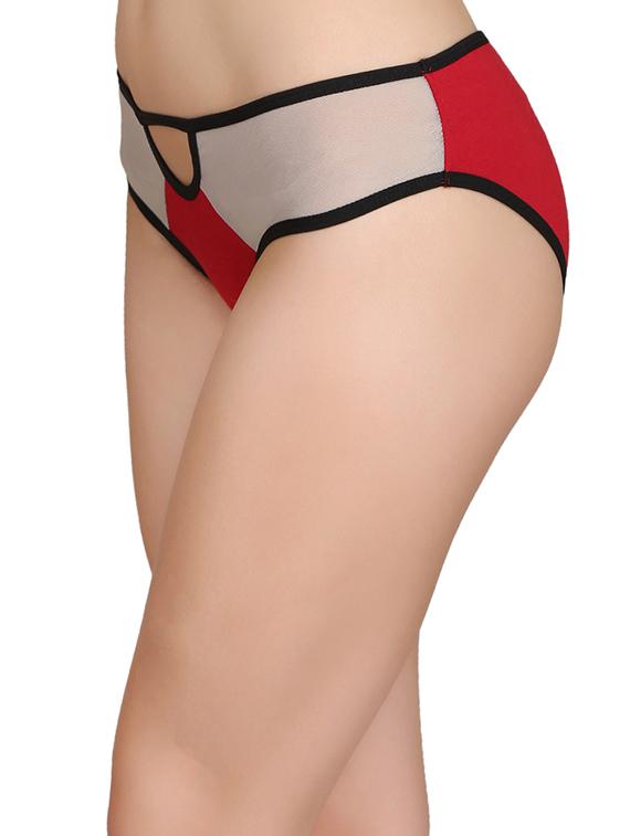red cotton bikini panty - 14432917 - Zoom Image - 2