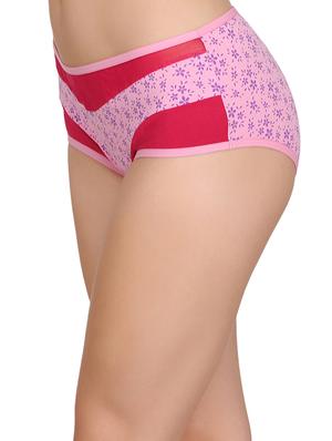 pink cotton hipster panty - 14432928 - Standard Image - 2