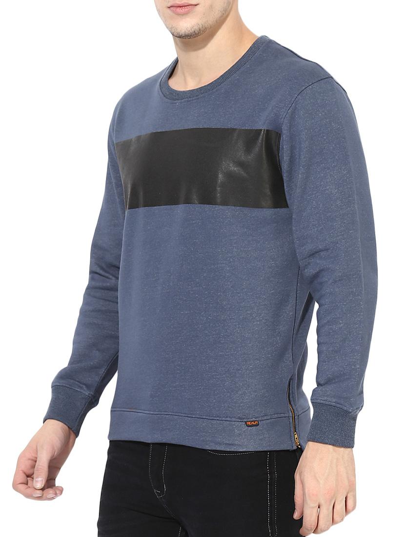 blue cotton sweatshirt - 14433248 - Zoom Image - 2