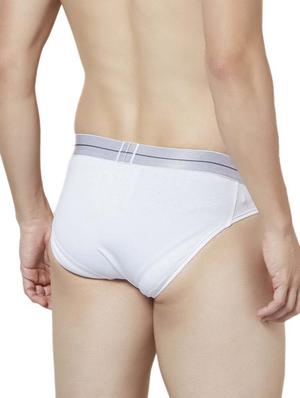 white and blue cotton brief - 14434514 - Standard Image - 5