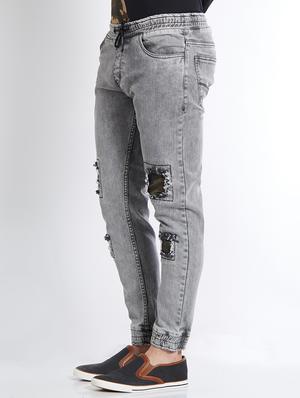 grey denim jogger - 14434898 - Standard Image - 2