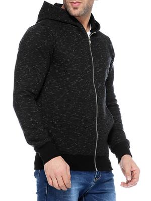 black cotton sweatshirt - 14435423 - Standard Image - 2