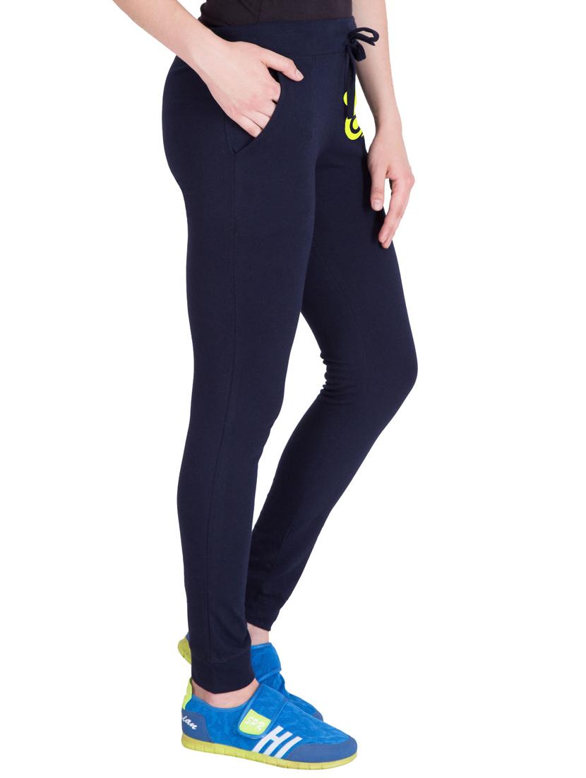 navy blue cotton track pants - 14436762 - Zoom Image - 2