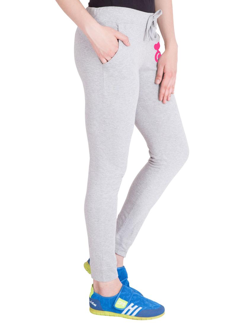 grey cotton track pants - 14436778 - Zoom Image - 2