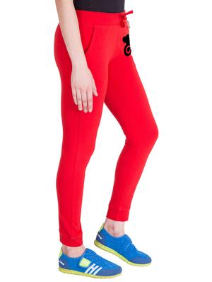 red cotton track pants - 14436783 - Standard Image - 2
