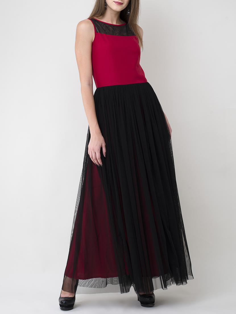 black crepe gown dress - 14438019 - Zoom Image - 2