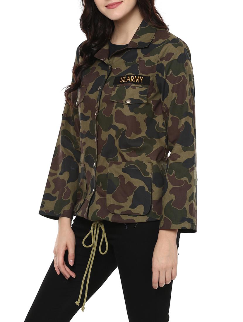 multi cotton military jacket - 14438568 - Zoom Image - 2