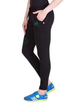 black cotton track pants - 14439045 - Standard Image - 2