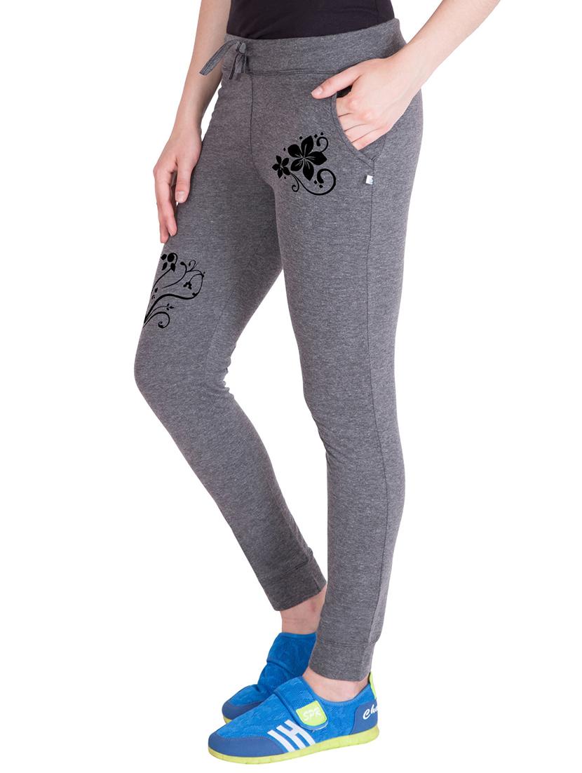 grey cotton track pants - 14439052 - Zoom Image - 2