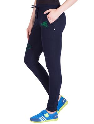 navy blue cotton track pants - 14439073 - Standard Image - 2