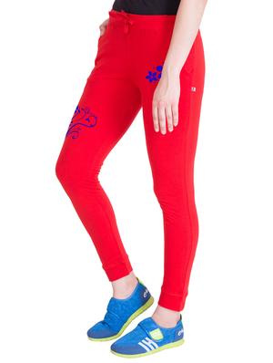 red cotton track pants - 14439081 - Standard Image - 2