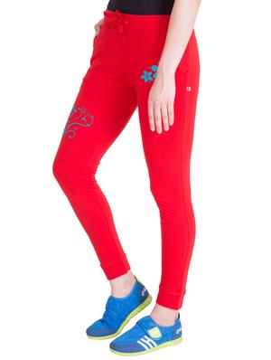 red cotton track pants - 14439085 - Standard Image - 2