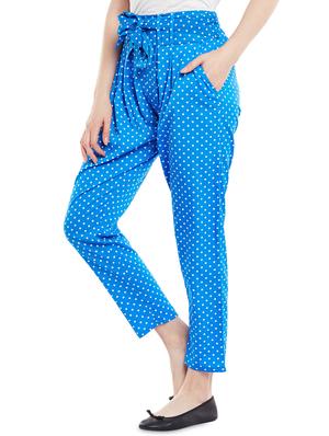 blue pleated trouser - 14439325 - Standard Image - 2