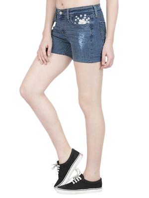 blue denim shorts - 14442170 - Standard Image - 2