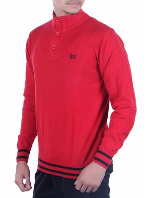 red cotton pullover - 14442197 - Standard Image - 2