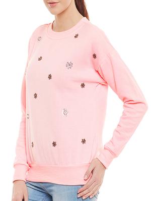 crew neck embellished sweatshirt - 14447484 - Standard Image - 2