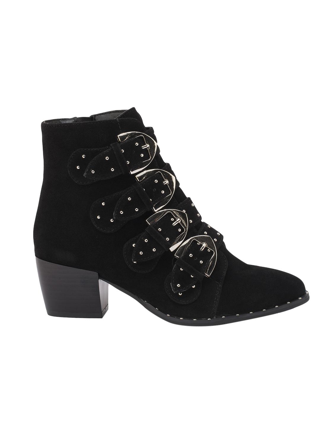 black suede ankle boot - 14448321 - Zoom Image - 2