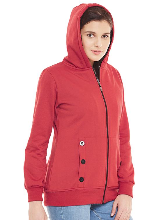 red fleece soft shell jacket - 14448581 - Zoom Image - 2