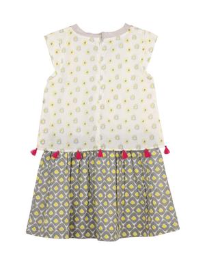 grey cotton frock - 14450232 - Standard Image - 2