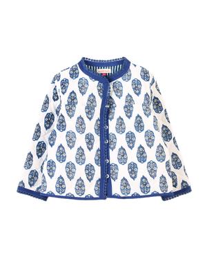 white cotton quilted reversible jacket - 14450261 - Standard Image - 2