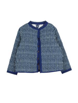 white cotton quilted reversible jacket - 14450261 - Standard Image - 5
