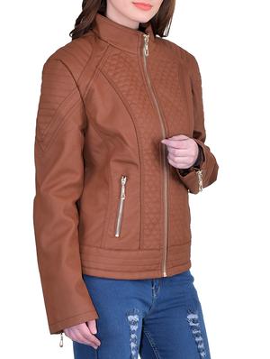 brown leatherette jacket - 14453382 - Standard Image - 2