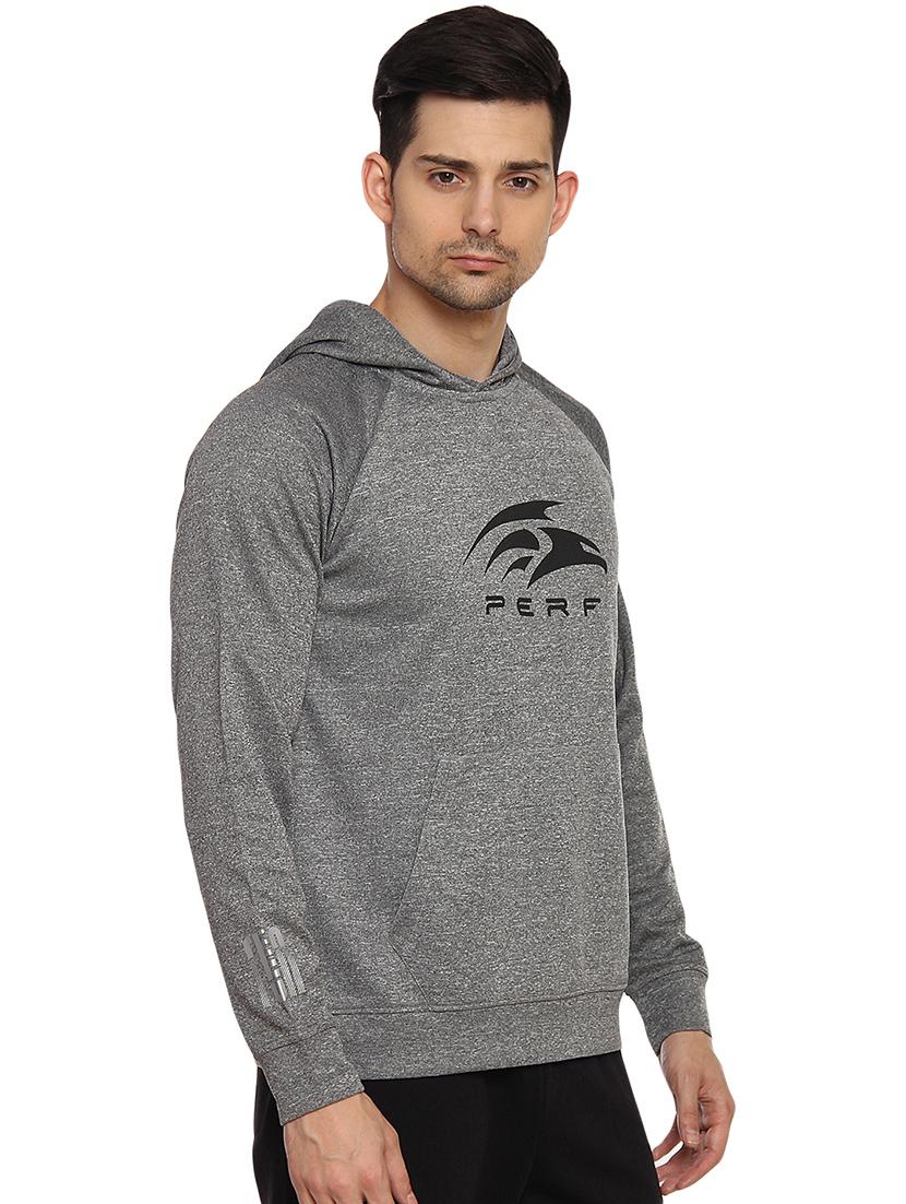 grey polyester raglan sweatshirt - 14455569 - Zoom Image - 2