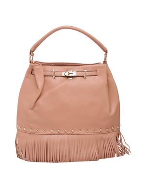 pink leatherette hobo handbag - 14456729 - Standard Image - 2