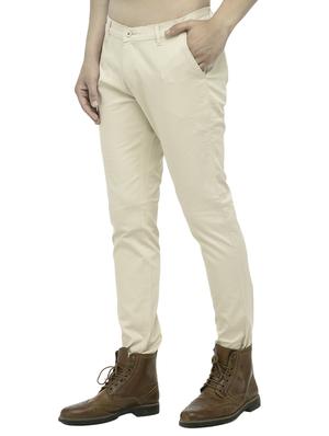 white cotton chinos casual trousers - 14457194 - Standard Image - 2
