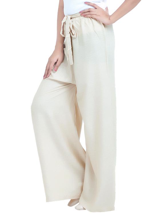 white colored palazzo - 14457304 - Zoom Image - 2