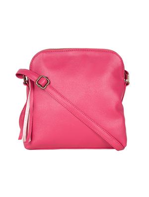 pink leatherette (pu) regular sling bag - 14457321 - Standard Image - 2