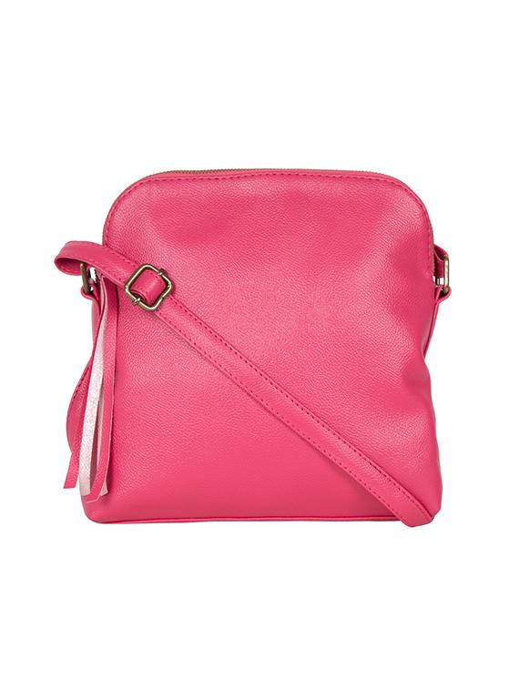 pink leatherette (pu) regular sling bag - 14457321 - Zoom Image - 2