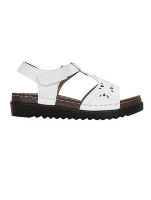 white ankle strap sandals - 14457869 - Standard Image - 2