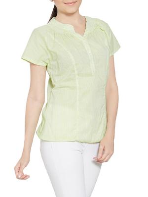 light green blouson top - 14458253 - Standard Image - 2