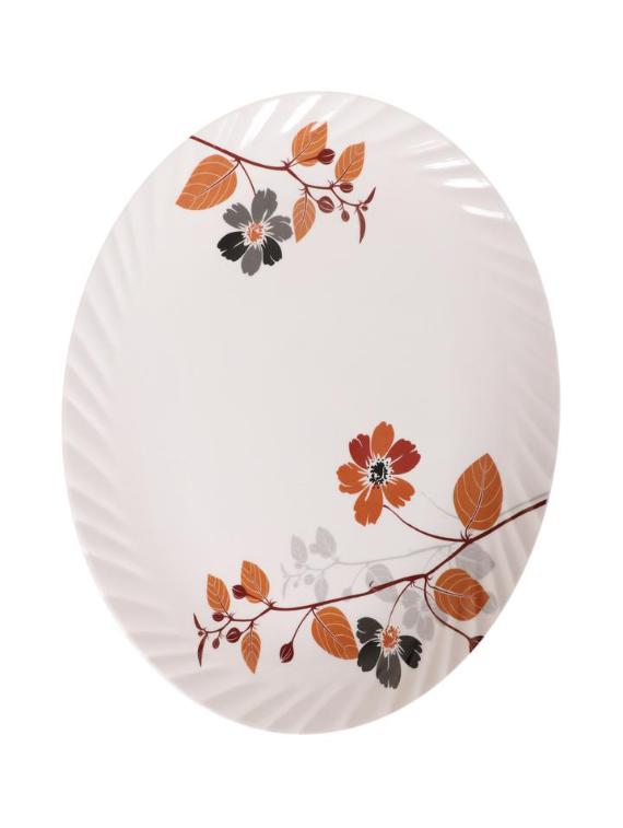 PALM'S Alex Pack of 6 Premium Quality Melamine Printed half Plate- (Microwave safe, Food grade safe, Stain proof) - 14459682 - Zoom Image - 2