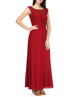 Maroon gown dress - 14459911 - Standard Image - 2