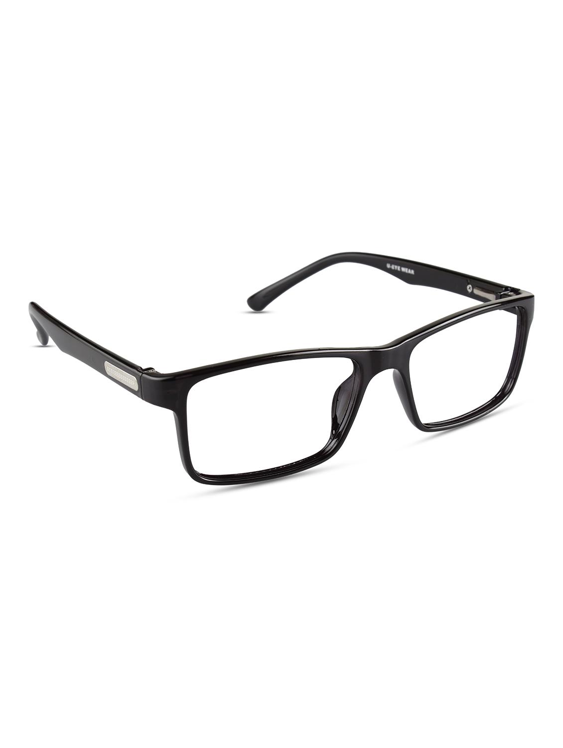 REACTR- Square Eyeglasses Premium Specs Full Frame Eyeglasses For Men (52|Clear|Rx-able|EL121-C1) - 14463999 - Zoom Image - 2