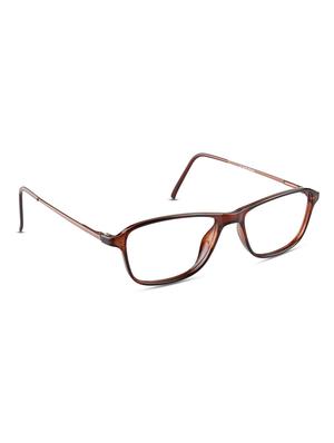 REACTR- Rectangular Glasses Premium Spectacle Full Frame Eyeglasses For Men Women (Unisex|Gun Metal|58|Clear|Rx-able |EL134-C1) - 14464025 - Standard Image - 2