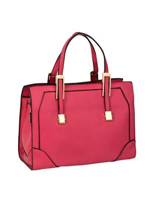 pink leatherette handbag - 14464056 - Standard Image - 2