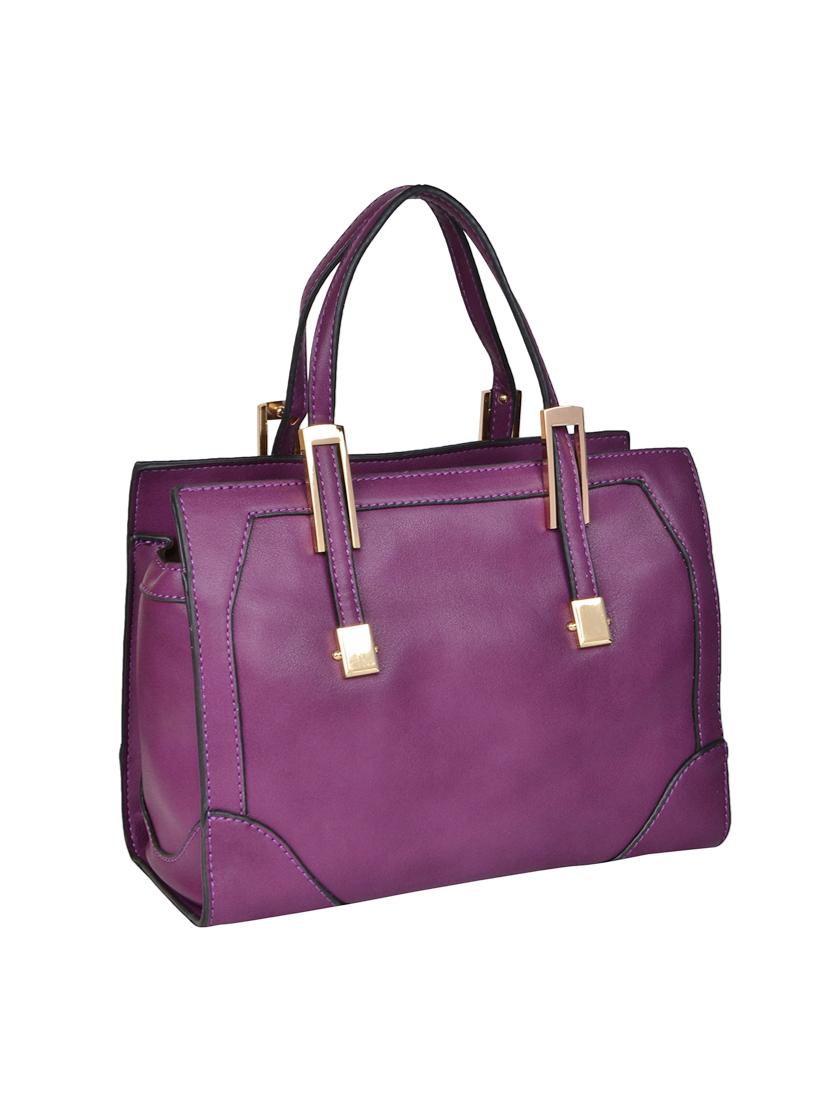 purple leatherette handbag - 14464057 - Zoom Image - 2