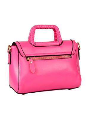 pink leatherette handbag - 14464059 - Standard Image - 2