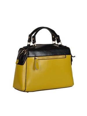 yellow leatherette handbag - 14464063 - Standard Image - 2