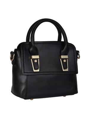 black leatherette regular handbag - 14464076 - Standard Image - 2