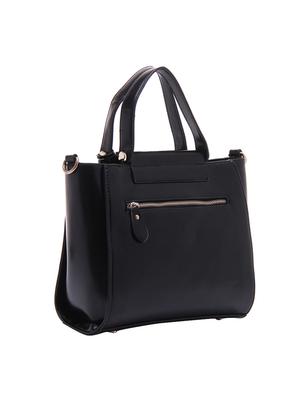black leatherette regular handbag - 14464089 - Standard Image - 2