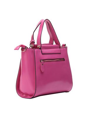 pink leatherette regular handbag - 14464090 - Standard Image - 2