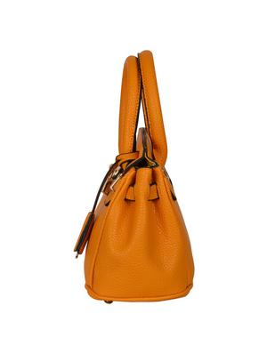 tan leatherette regular handbag - 14464094 - Standard Image - 5